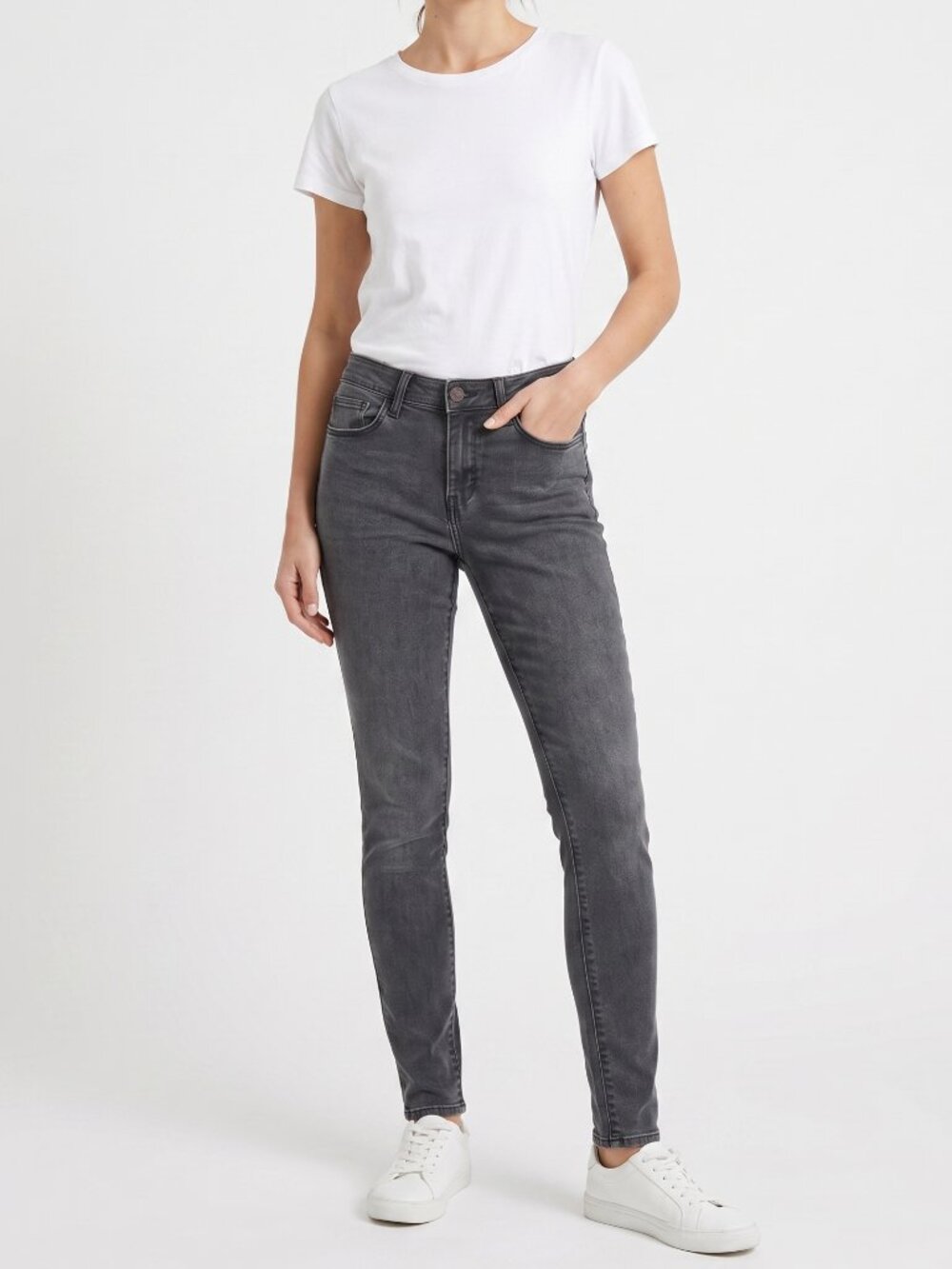 Levis Premium Black Tag High Rise Skinny Jeans Womens Size 27 Grey Black